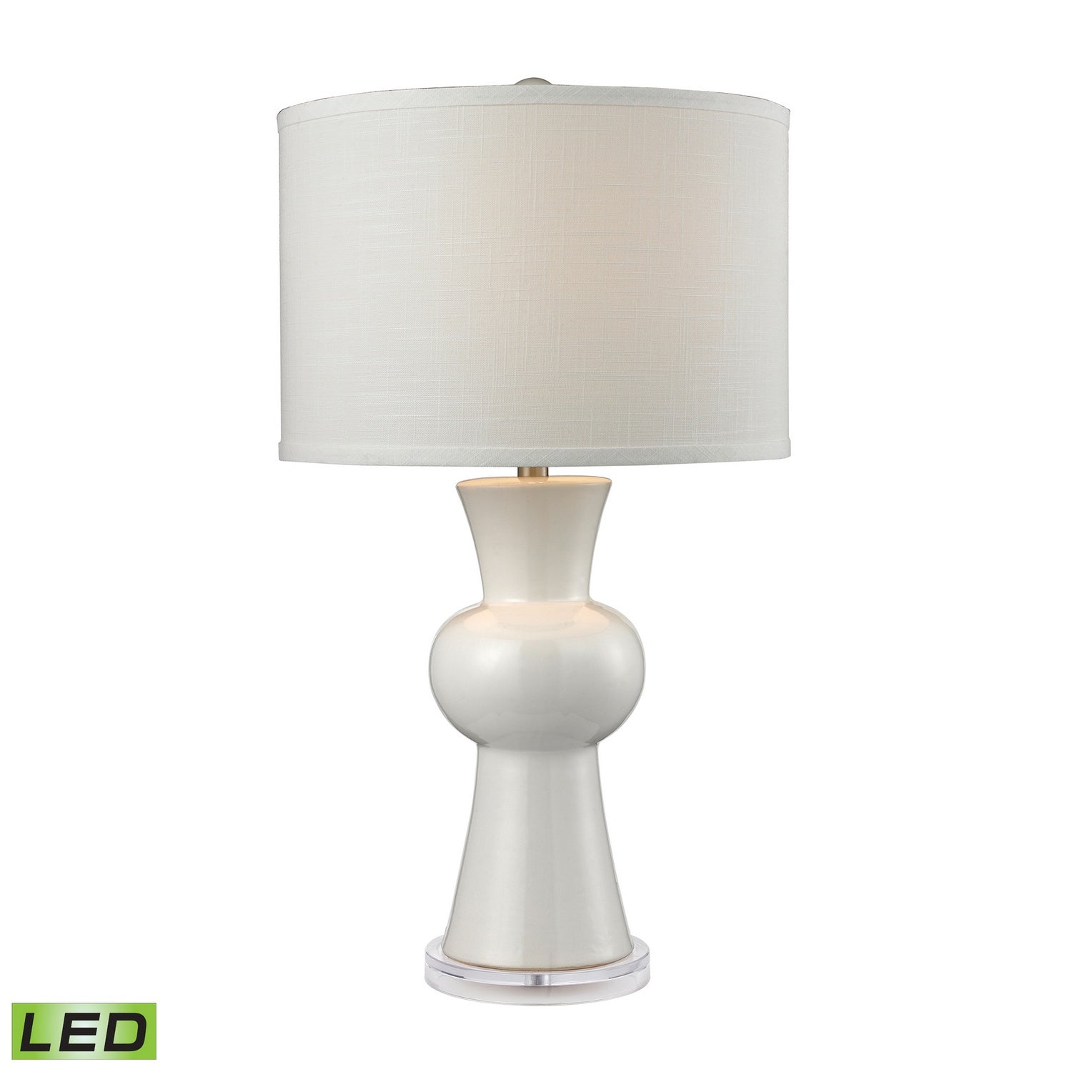 ELK Home - D2618-LED - LED Table Lamp - White Ceramic - Gloss White