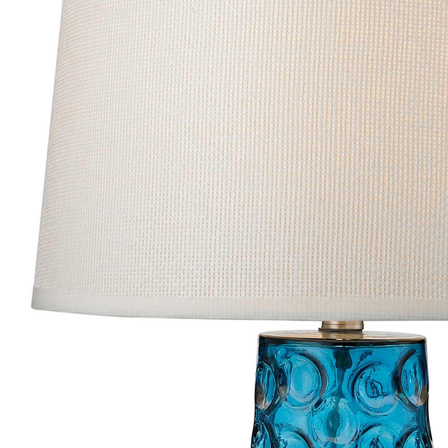 ELK Home - D2619 - One Light Table Lamp - Hammered Glass - Blue