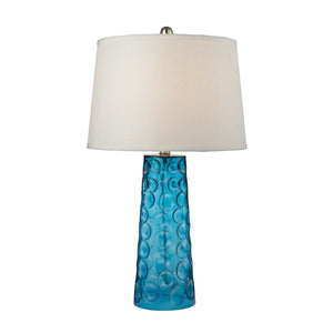 ELK Home - D2619 - One Light Table Lamp - Hammered Glass - Blue