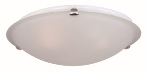 Maxim - 2681FTSN - Three Light Flush Mount - Malaga - Satin Nickel