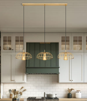 Z-Lite - 623P16-3L-MGLD - Three Light Linear Chandelier - Valencia - Modern Gold