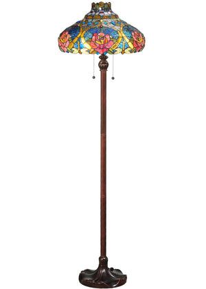 Meyda Tiffany - 138109 - Floor Lamp - Dragonfly Rose - Mahogany Bronze