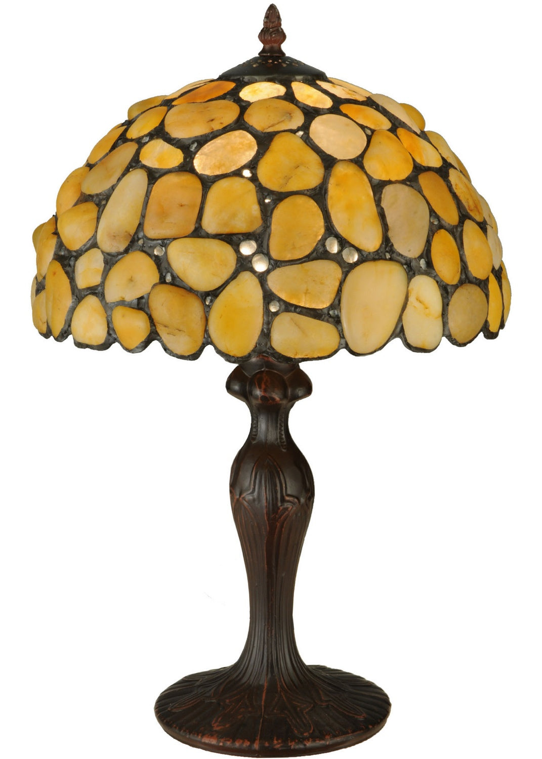 Meyda Tiffany - 138123 - One Light Table Lamp - Agata - Mahogany Bronze