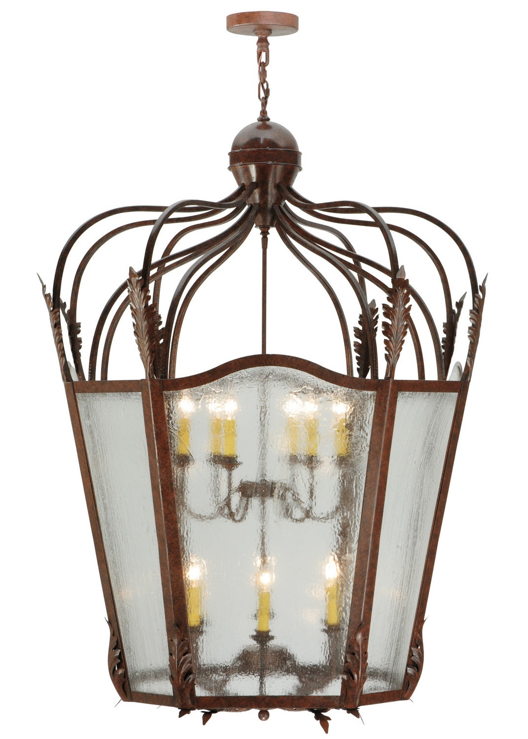 Meyda Tiffany - 138234 - 12 Light Pendant - Citadel - Rusty Nail Textured