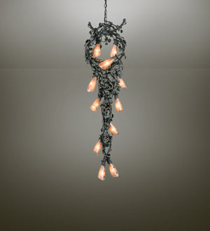 Meyda Tiffany - 138480 - 12 Light Pendant - Vinca Vine - Antique Iron Gate