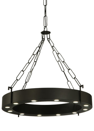 Meyda Tiffany - 138986 - 12 Light Chandelier - Bangle - Wrought Iron