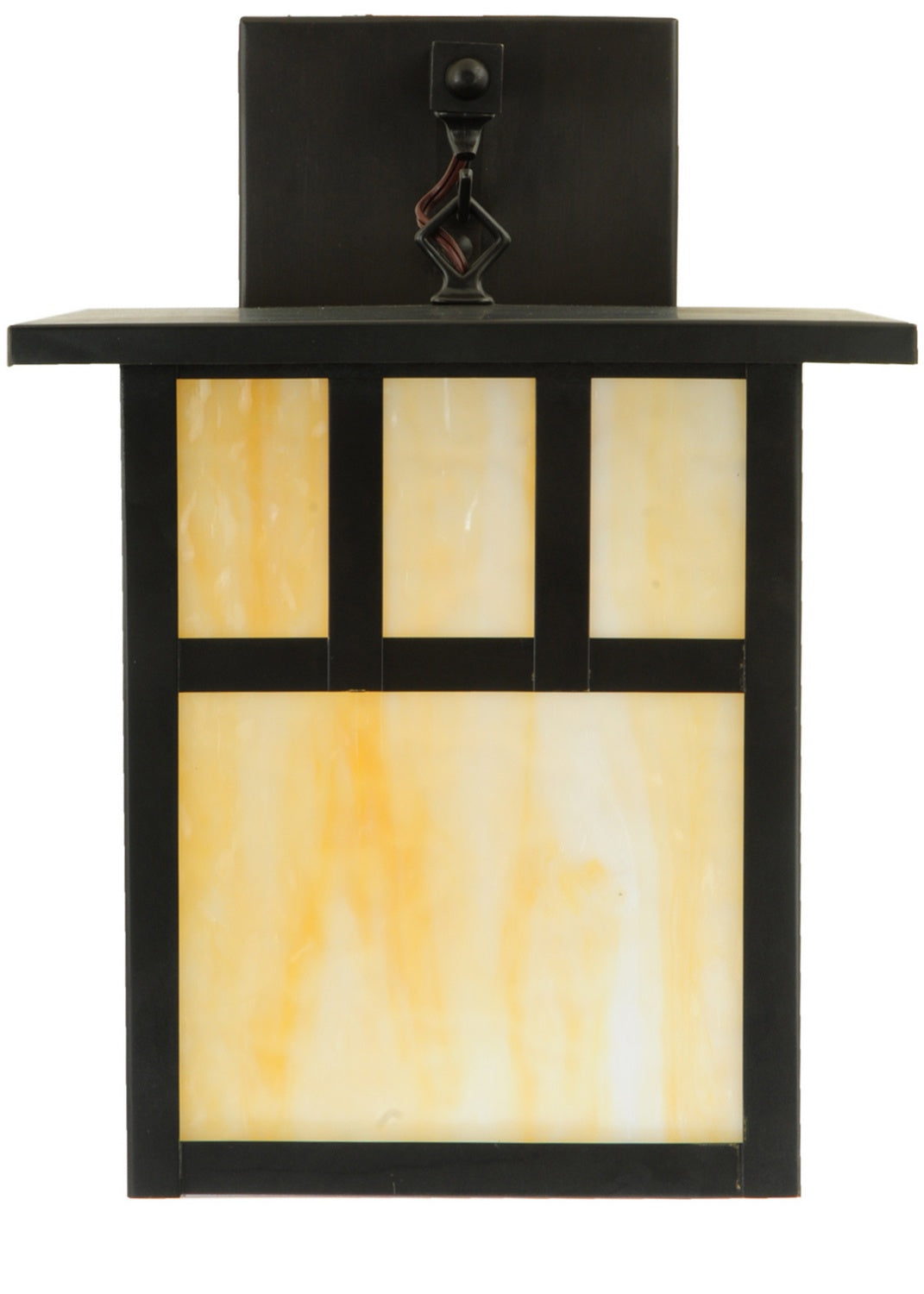 Meyda Tiffany - 139259 - Wall Sconce - Hyde Park - Craftsman Brown