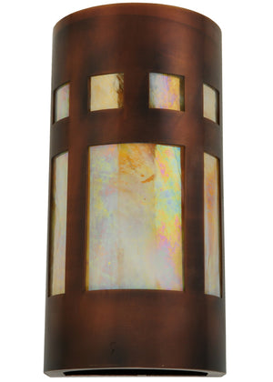 Meyda Tiffany - 139434 - One Light Wall Sconce - Sutter - Craftsman Copper