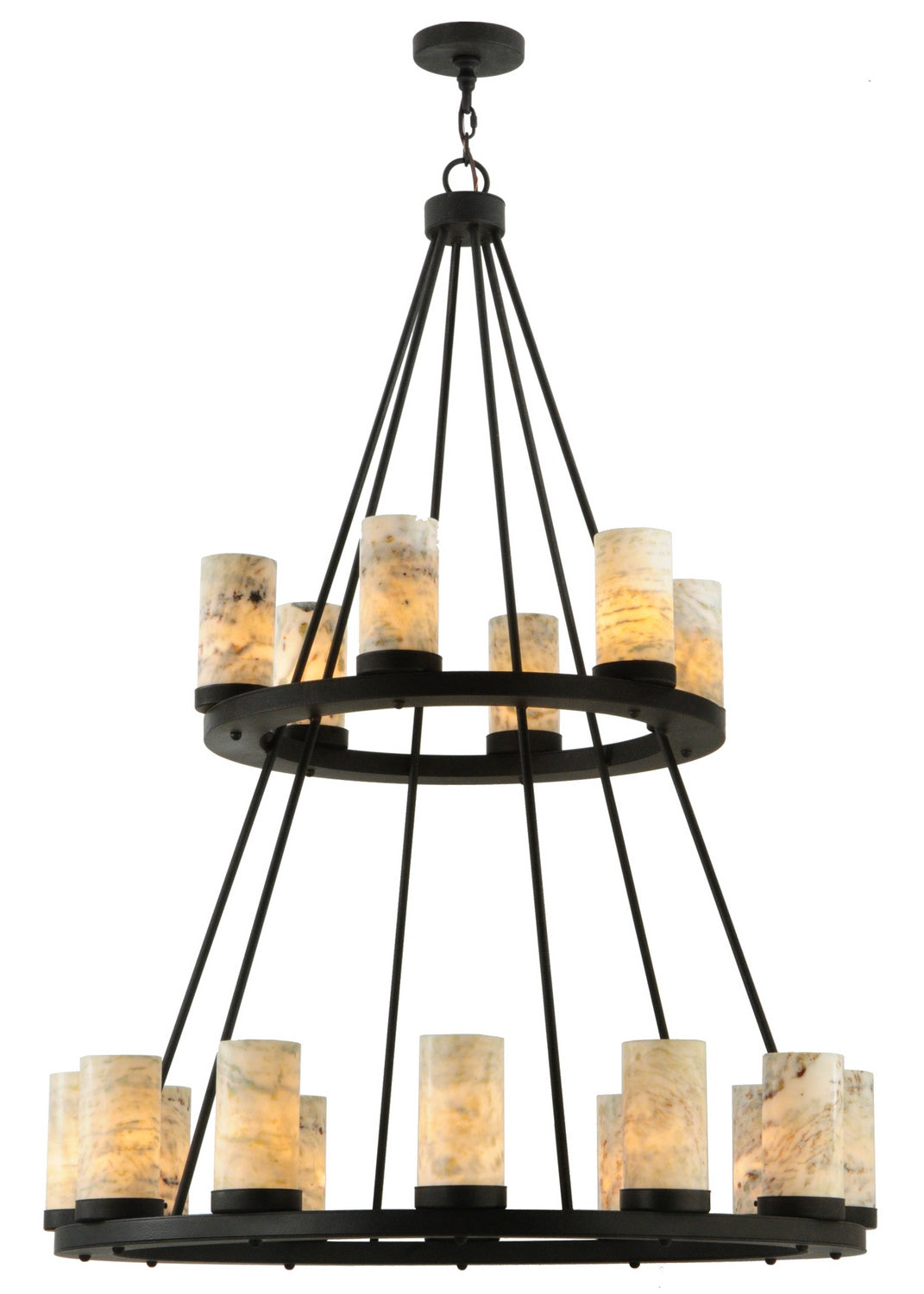 Meyda Tiffany - 140432 - 18 Light Chandelier - Loxley - Chestnut