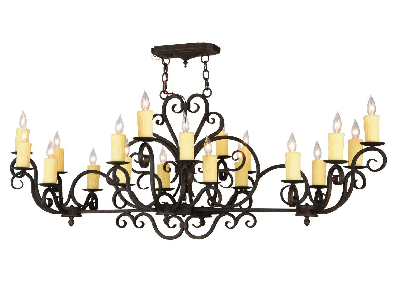 Meyda Tiffany - 140507 - 20 Light Chandelier - Kean Moins - Black Metal,Custom