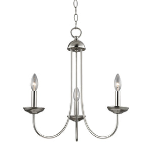 ELK Home - 1533CH/20 - Three Light Chandelier - Williamsport - Brushed Nickel