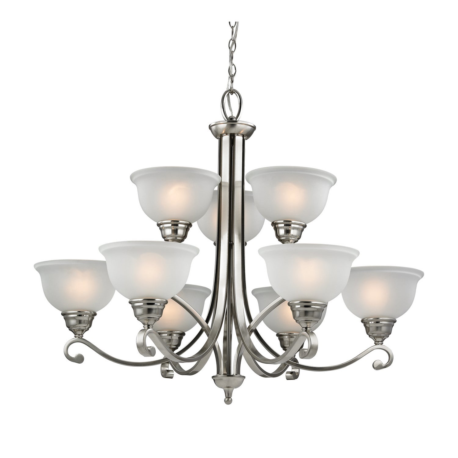 ELK Home - 2309CH/20 - Nine Light Chandelier - Hamilton - Brushed Nickel