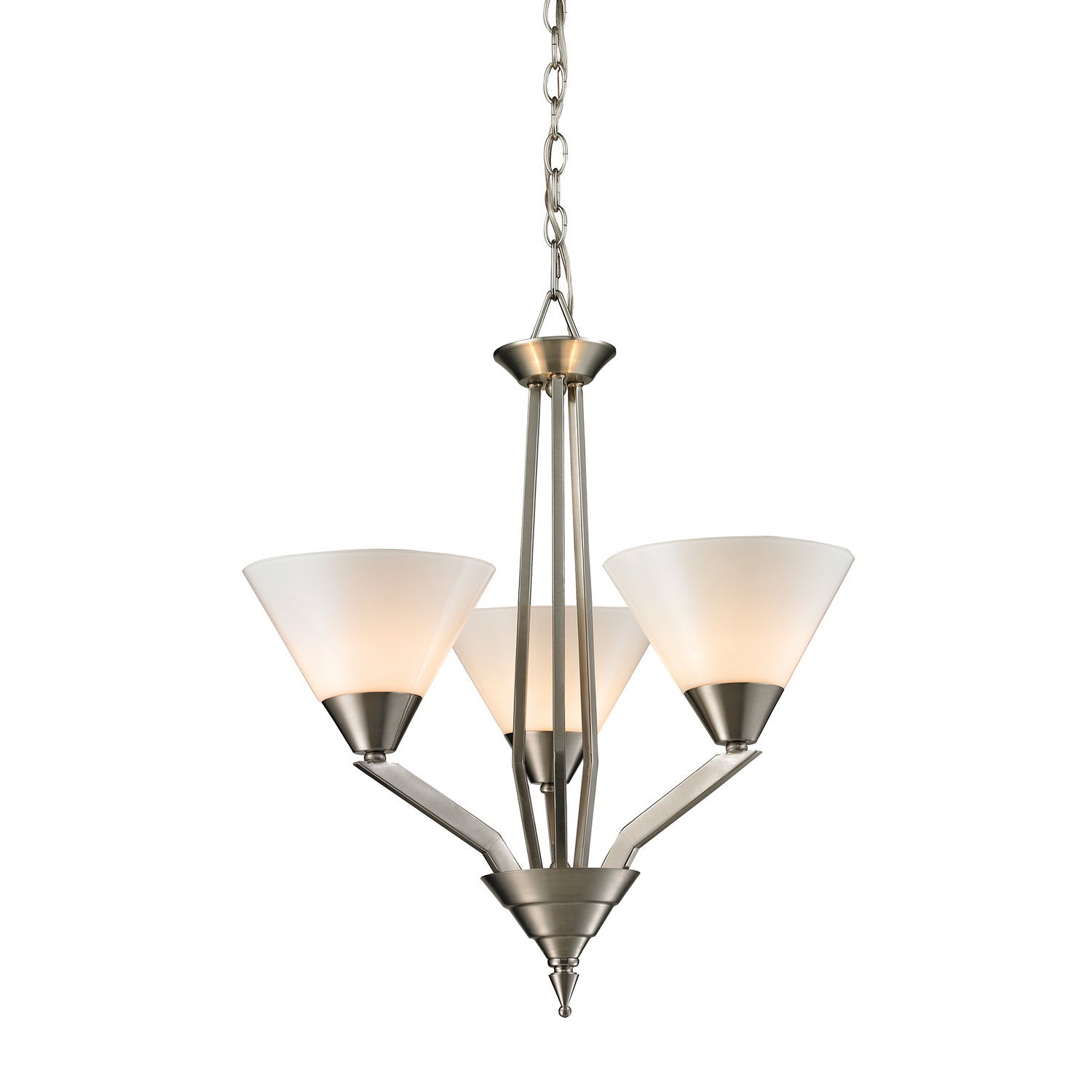 ELK Home - 2453CH/20 - Three Light Chandelier - Tribecca - Brushed Nickel