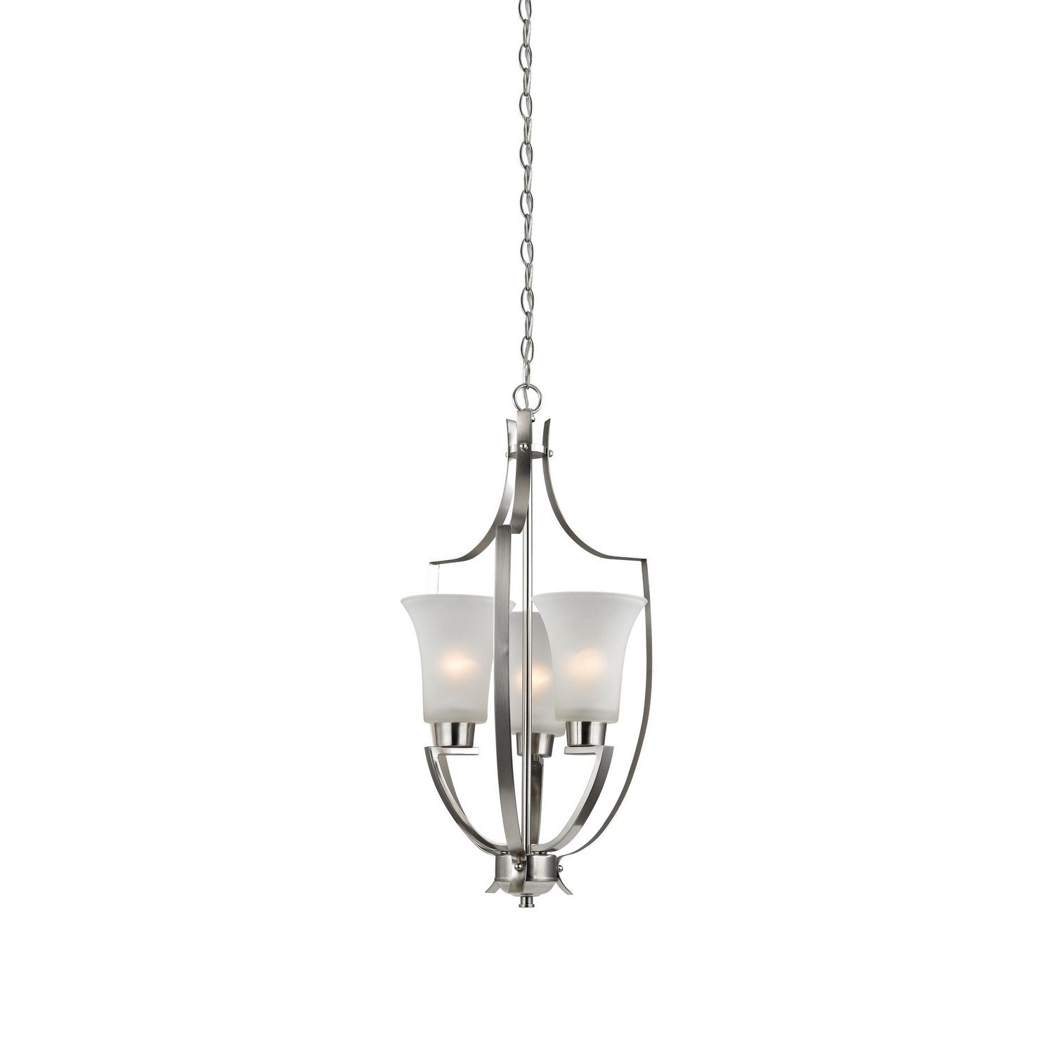 ELK Home - 7703FY/20 - Three Light Pendant - Foyer - Brushed Nickel