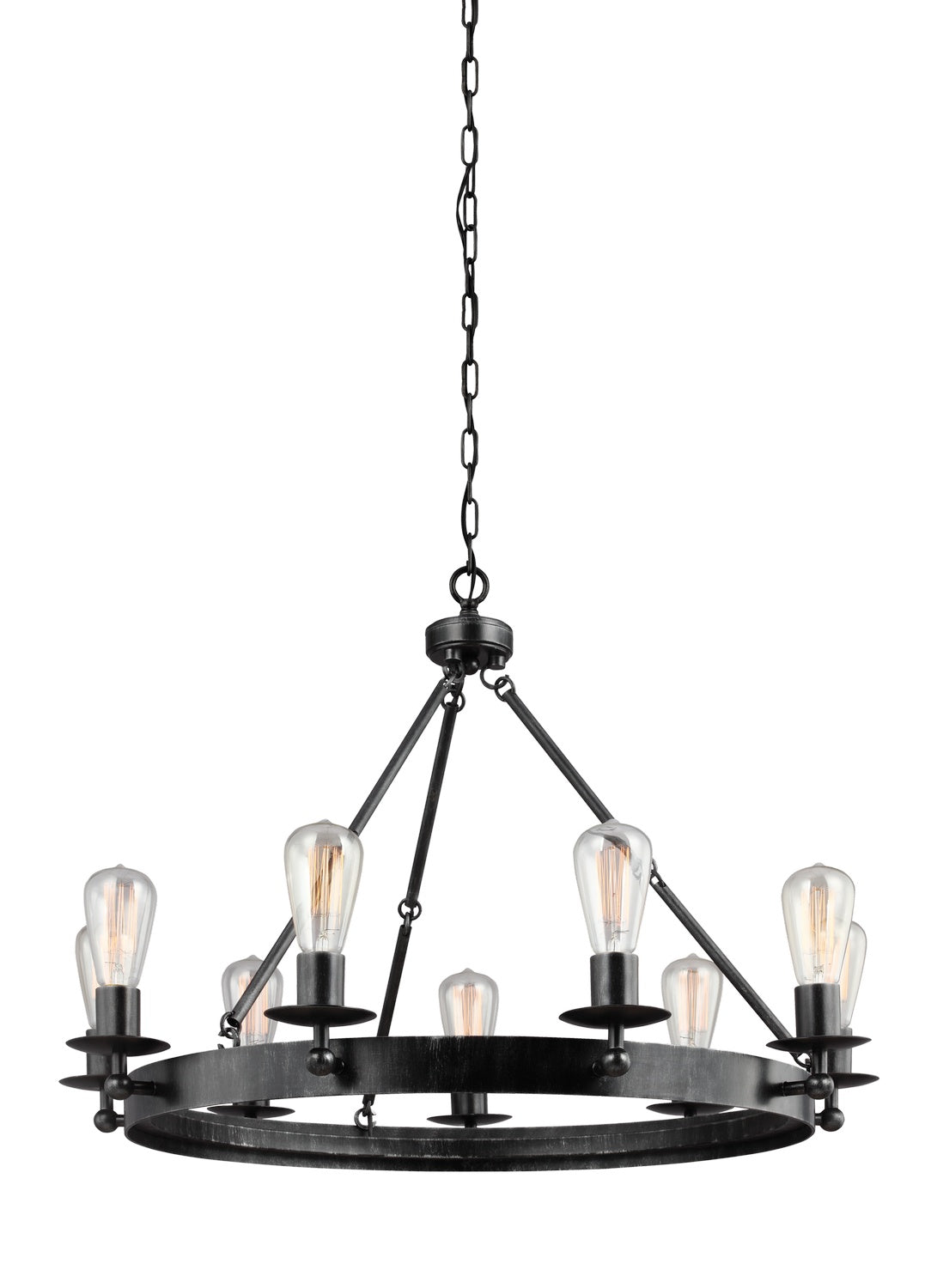 Generation Lighting. - 3110209-846 - Nine Light Chandelier - Ravenwood Manor - Stardust