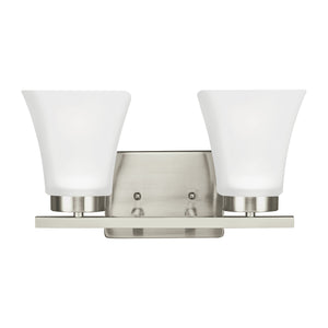 Generation Lighting. - 4411602-962 - Two Light Wall / Bath - Bayfield - Brushed Nickel