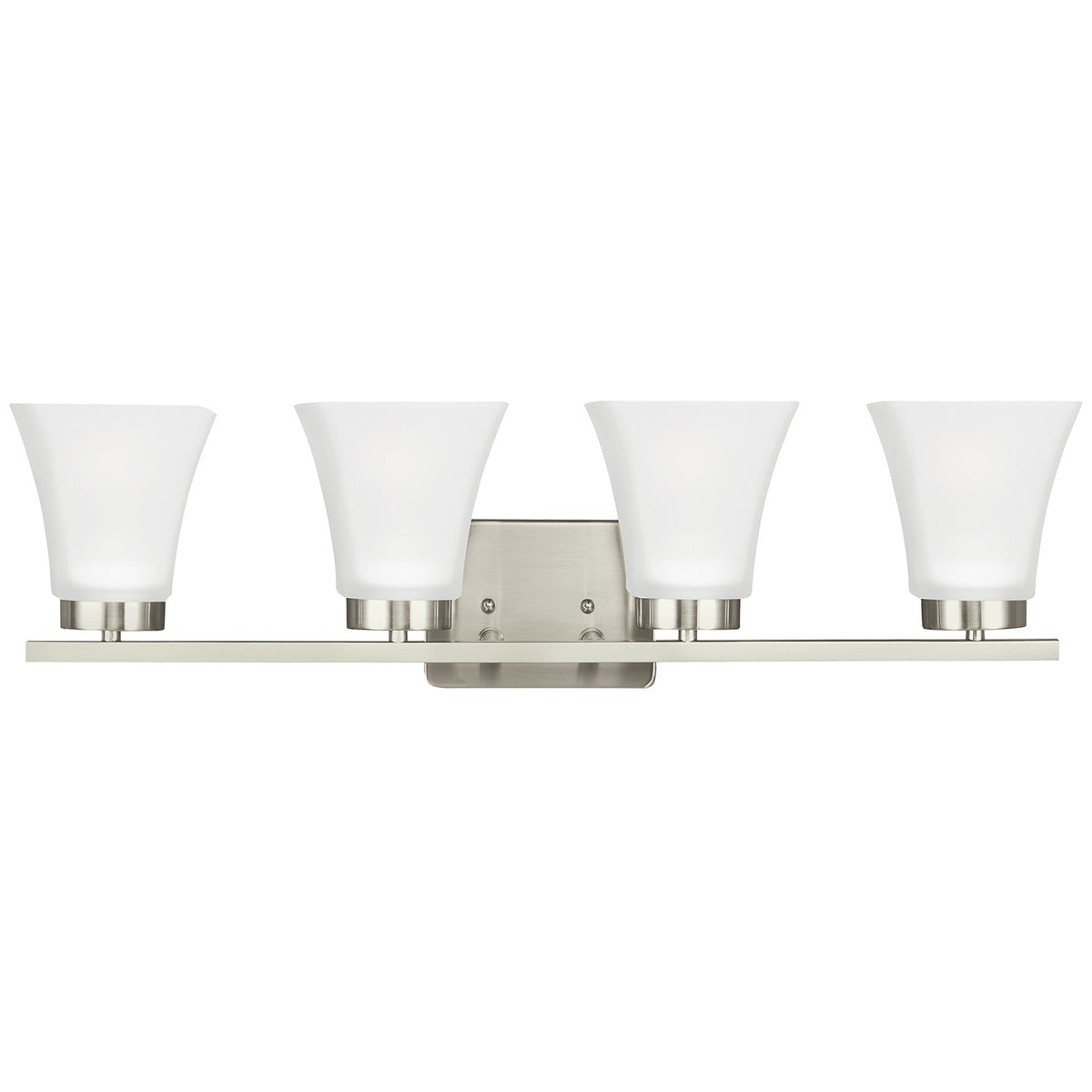 Generation Lighting - 4411604-962 - Four Light Wall / Bath - Bayfield - Brushed Nickel