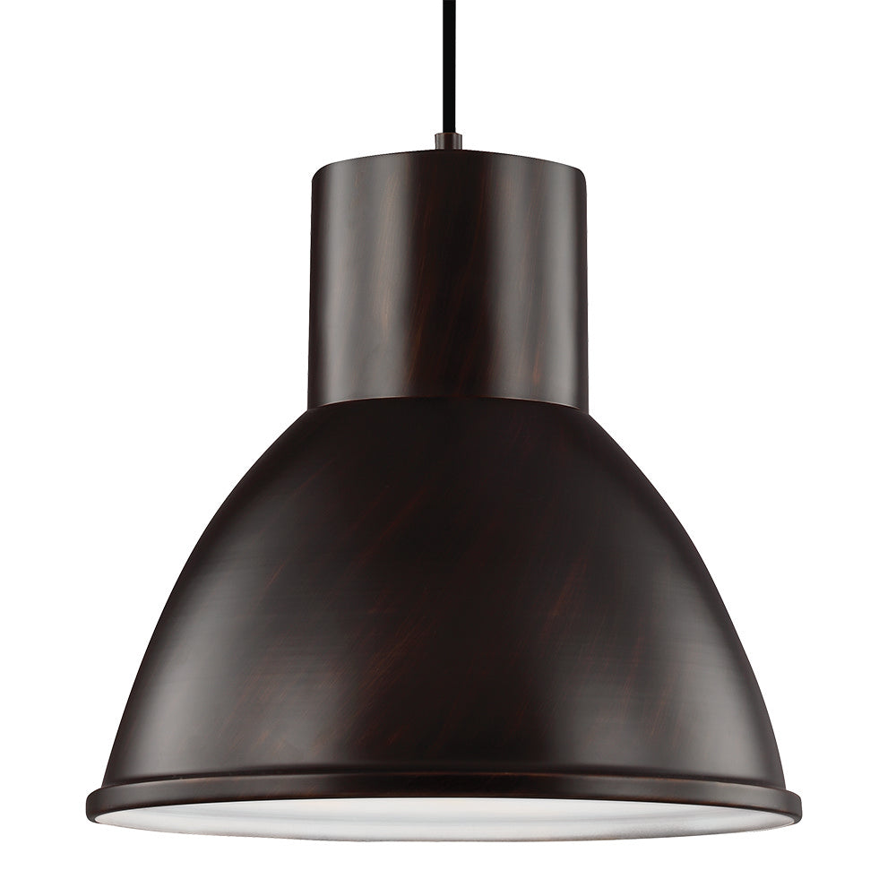 Generation Lighting. - 6517401-710 - One Light Pendant - Division Street - Bronze