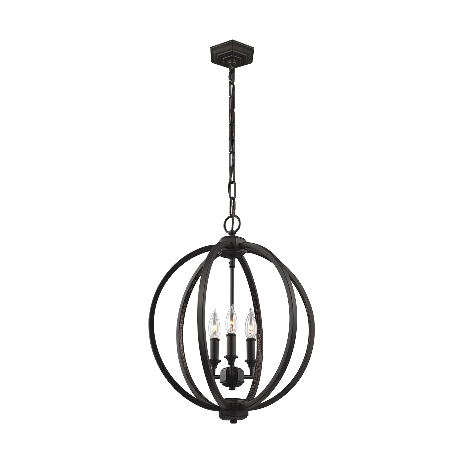 Visual Comfort Studio - F3060/3ORB - Three Light Pendant - Corinne - Oil Rubbed Bronze