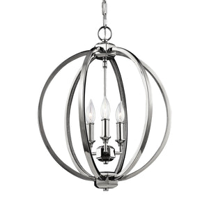 Visual Comfort Studio - F3060/3PN - Three Light Pendant - Corinne - Polished Nickel