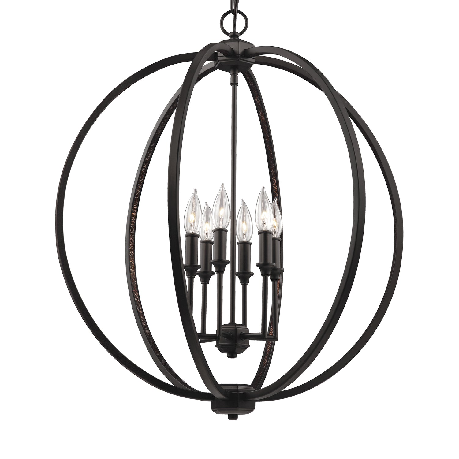 Visual Comfort Studio - F3061/6ORB - Six Light Pendant - Corinne - Oil Rubbed Bronze