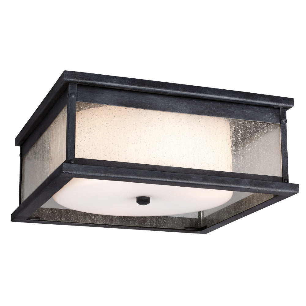 Visual Comfort Studio - OL11113DWZ - Three Light Flush Mount - Pediment - Dark Weathered Zinc