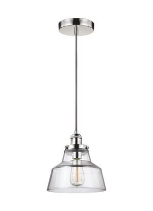 Visual Comfort Studio - P1348PN - One Light Pendant - Baskin - Polished Nickel