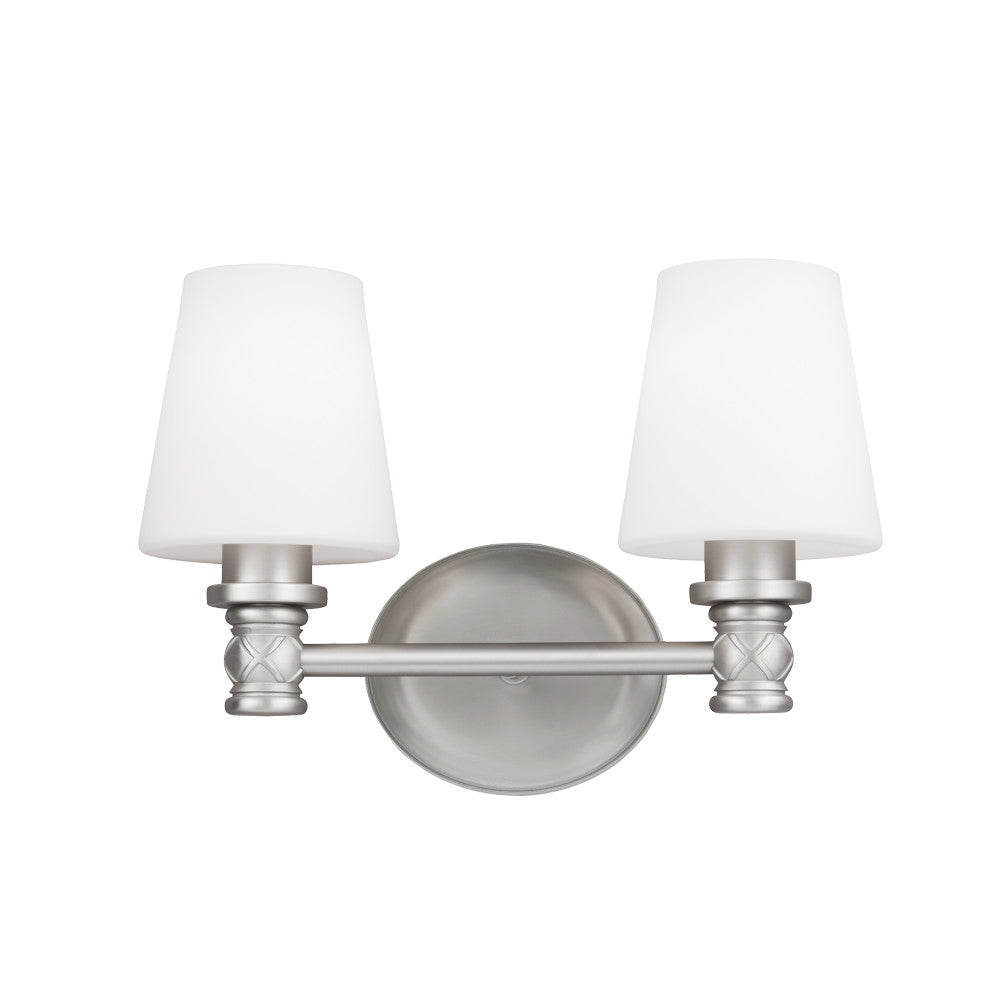 Visual Comfort Studio - VS22102SN - Two Light Vanity - Xavierre - Satin Nickel