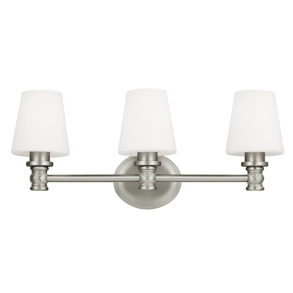 Visual Comfort Studio - VS22103SN - Three Light Vanity - Xavierre - Satin Nickel