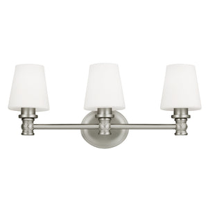 Visual Comfort Studio - VS22103SN - Three Light Vanity - Xavierre - Satin Nickel