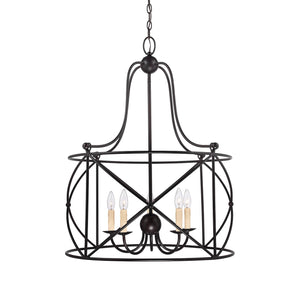 Savoy House - 1-4072-5-13 - Five Light Pendant - Seneca - English Bronze