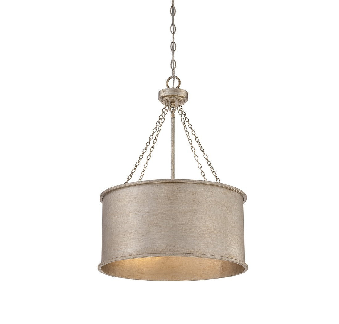 Savoy House - 7-487-4-53 - Four Light Pendant - Rochester - Silver Patina