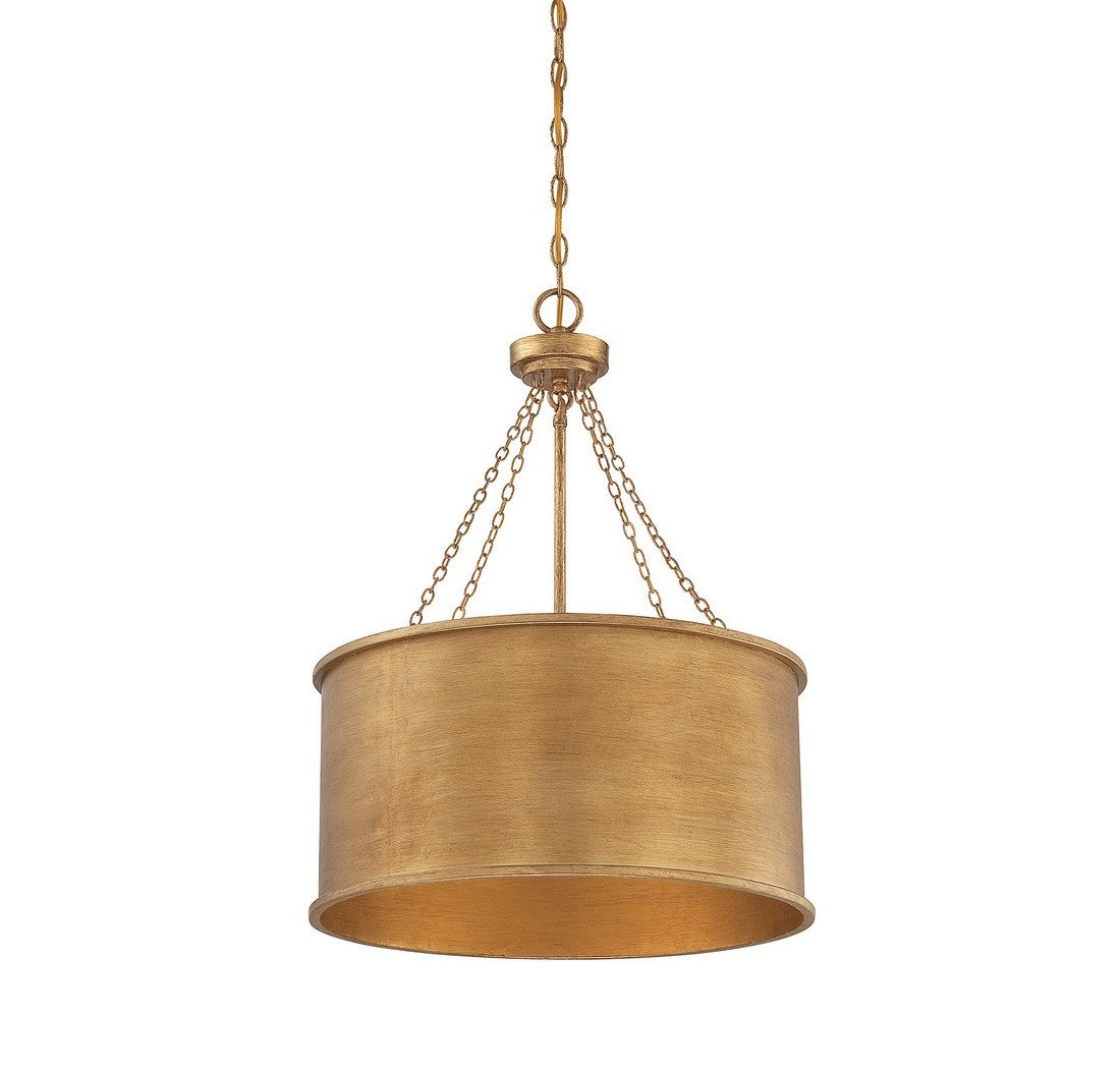 Savoy House - 7-487-4-54 - Four Light Pendant - Rochester - Gold Patina