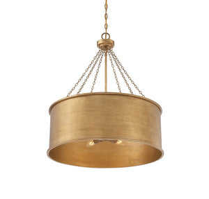 Savoy House - 7-488-6-54 - Six Light Pendant - Rochester - Gold Patina