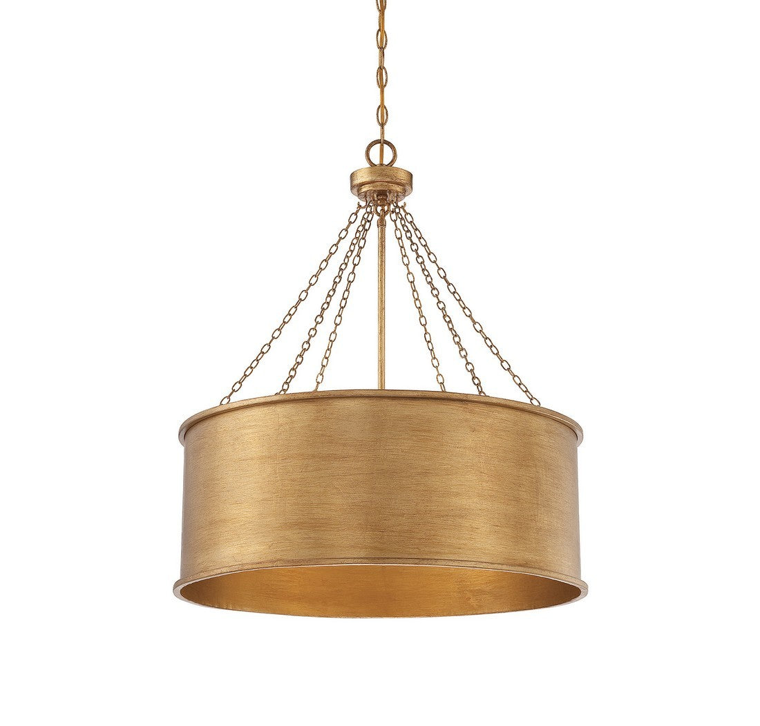 Savoy House - 7-488-6-54 - Six Light Pendant - Rochester - Gold Patina