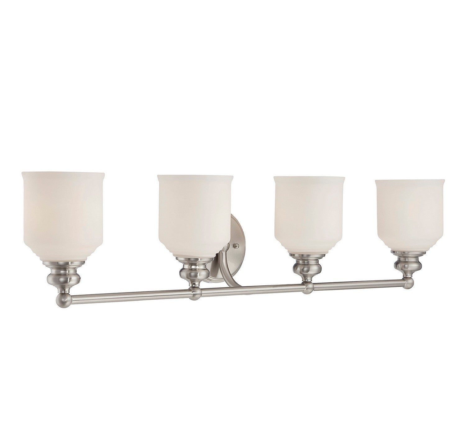 Savoy House - 8-6836-4-SN - Four Light Bath Bar - Melrose - Satin Nickel