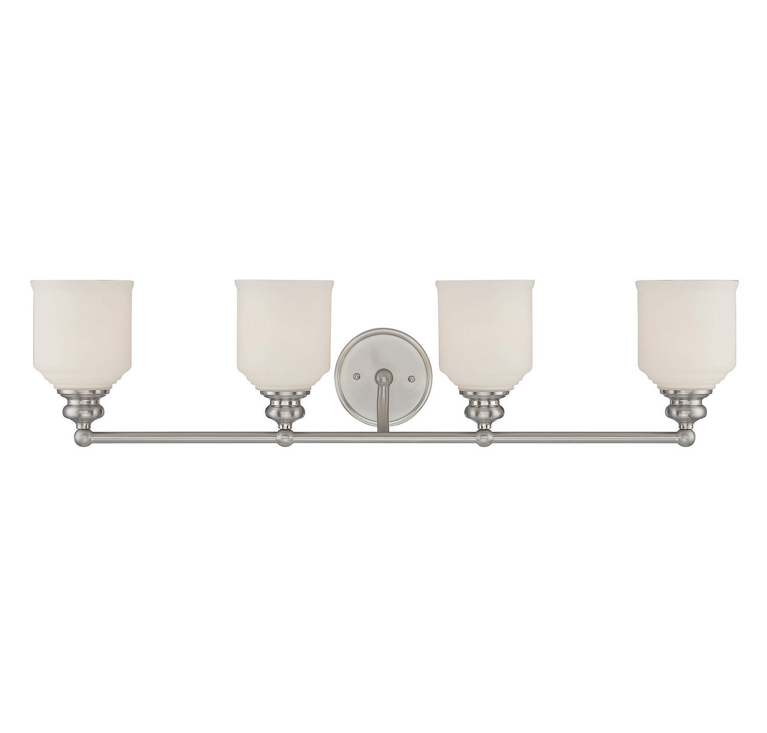 Savoy House - 8-6836-4-SN - Four Light Bath Bar - Melrose - Satin Nickel