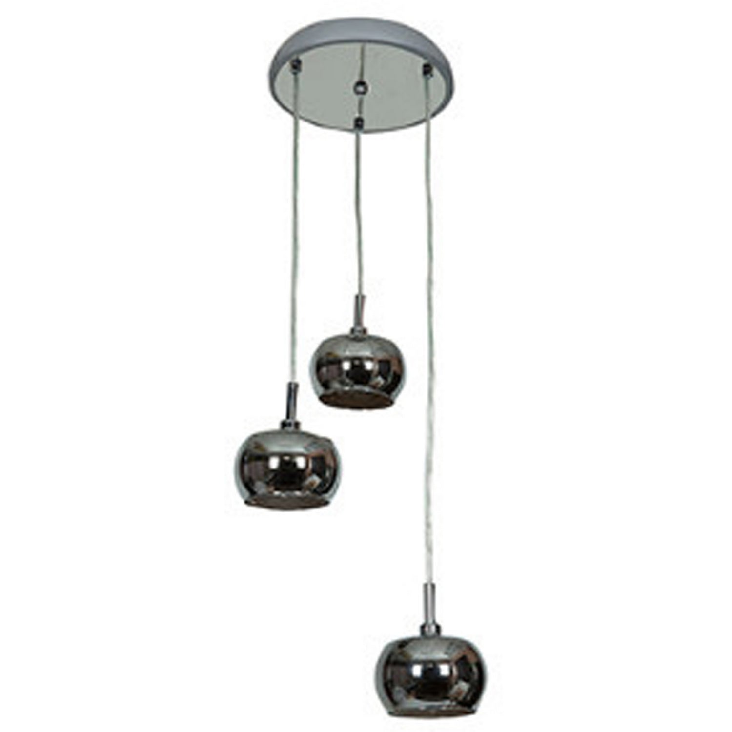 Access - 52117-CH/MIR - Three Light Pendant - Glam - Chrome