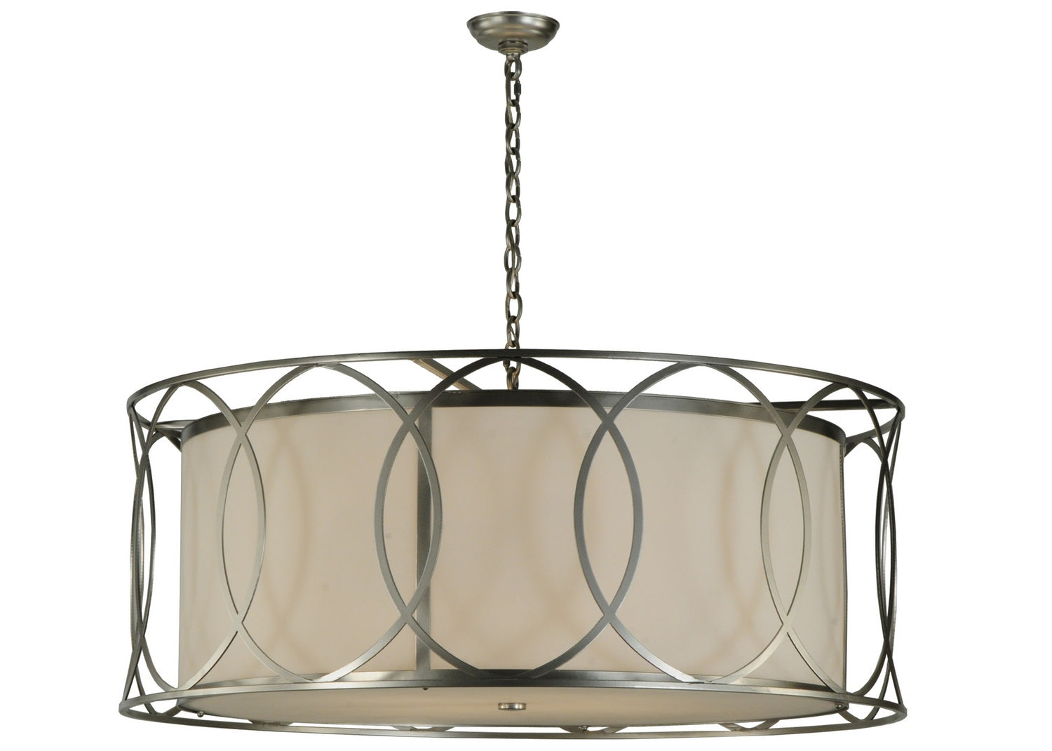 Meyda Tiffany - 141660 - Four Light Pendant - Cilindro - Nickel