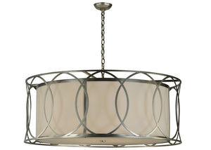 Meyda Tiffany - 141660 - Four Light Pendant - Cilindro - Nickel