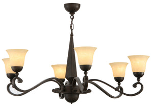 Meyda Tiffany - 141664 - Six Light Chandelier - Muirfield - Classic Rust