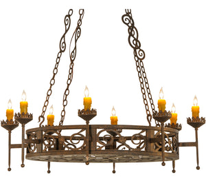 Meyda Tiffany - 141705 - Eight Light Chandelier - Majella - Gilded Tobacco