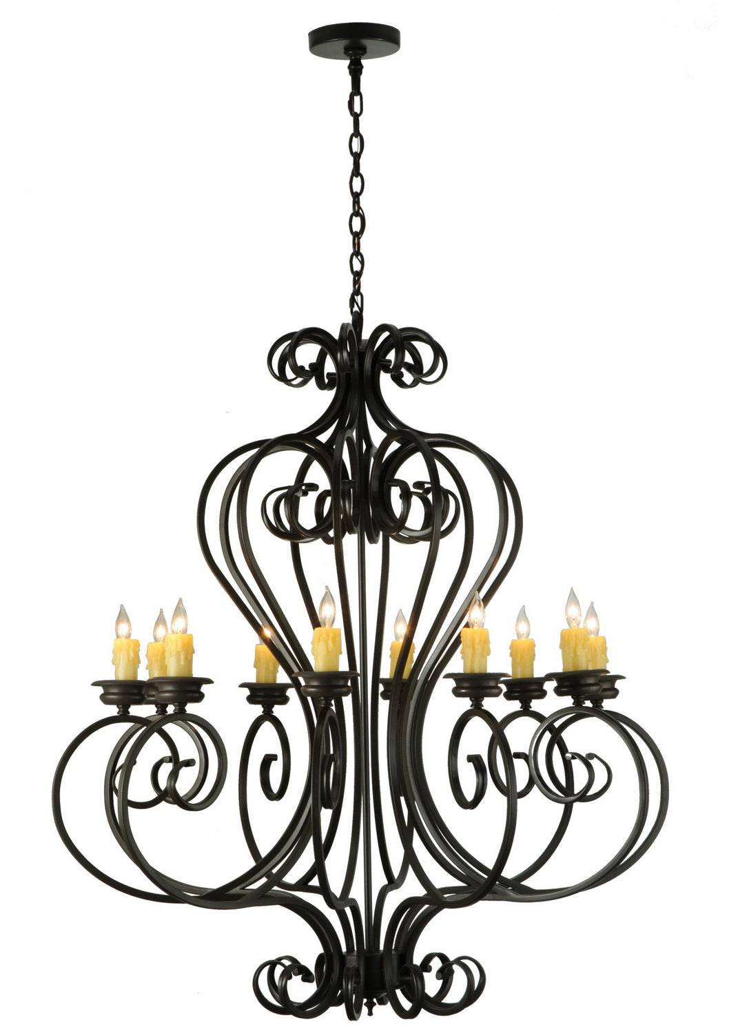 Meyda Tiffany - 141833 - Ten Light Chandelier - Fernando - Timeless Bronze