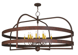 Meyda Tiffany - 142301 - 12 Light Pendant - Aldari - Rusty Nail