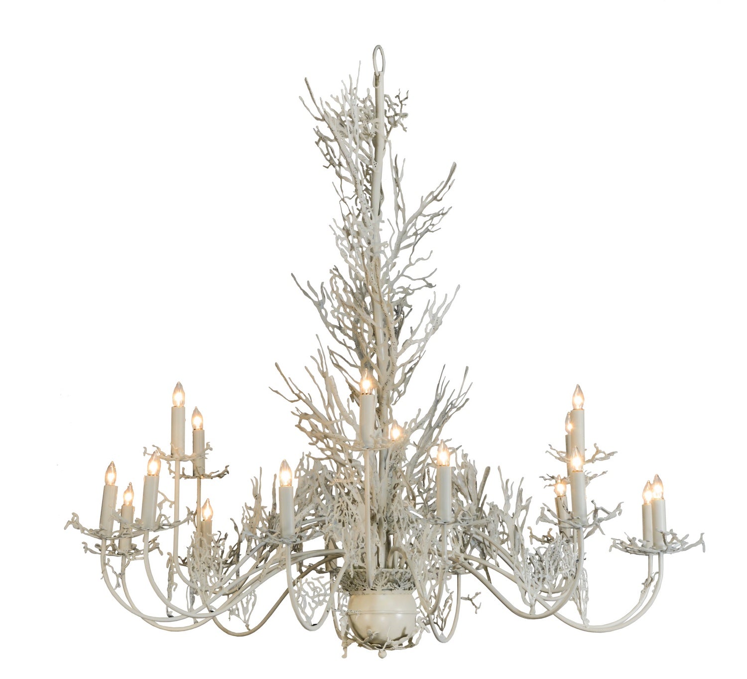 Meyda Tiffany - 142379 - 18 Light Chandelier - Coral - Beige Hammer