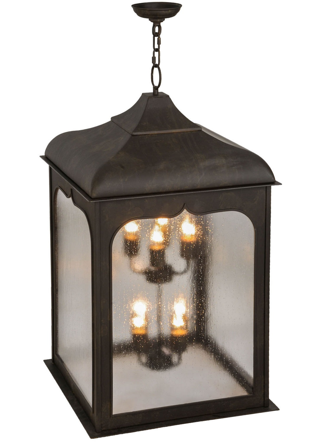 Meyda Tiffany - 143049 - Eight Light Pendant - Hankel - Oil Rubbed Bronze