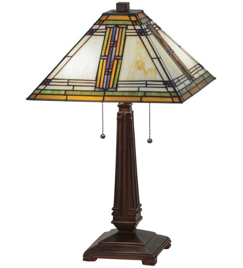 Meyda Tiffany - 143149 - Table Lamp - Nevada - Mahogany Bronze