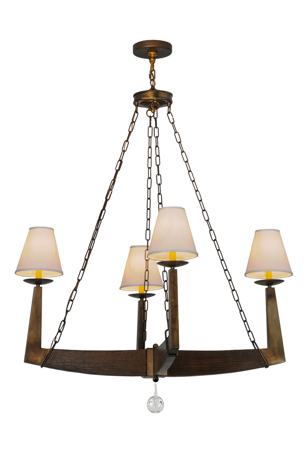 Meyda Tiffany - 143889 - Four Light Chandelier - Arendal - Antique Copper