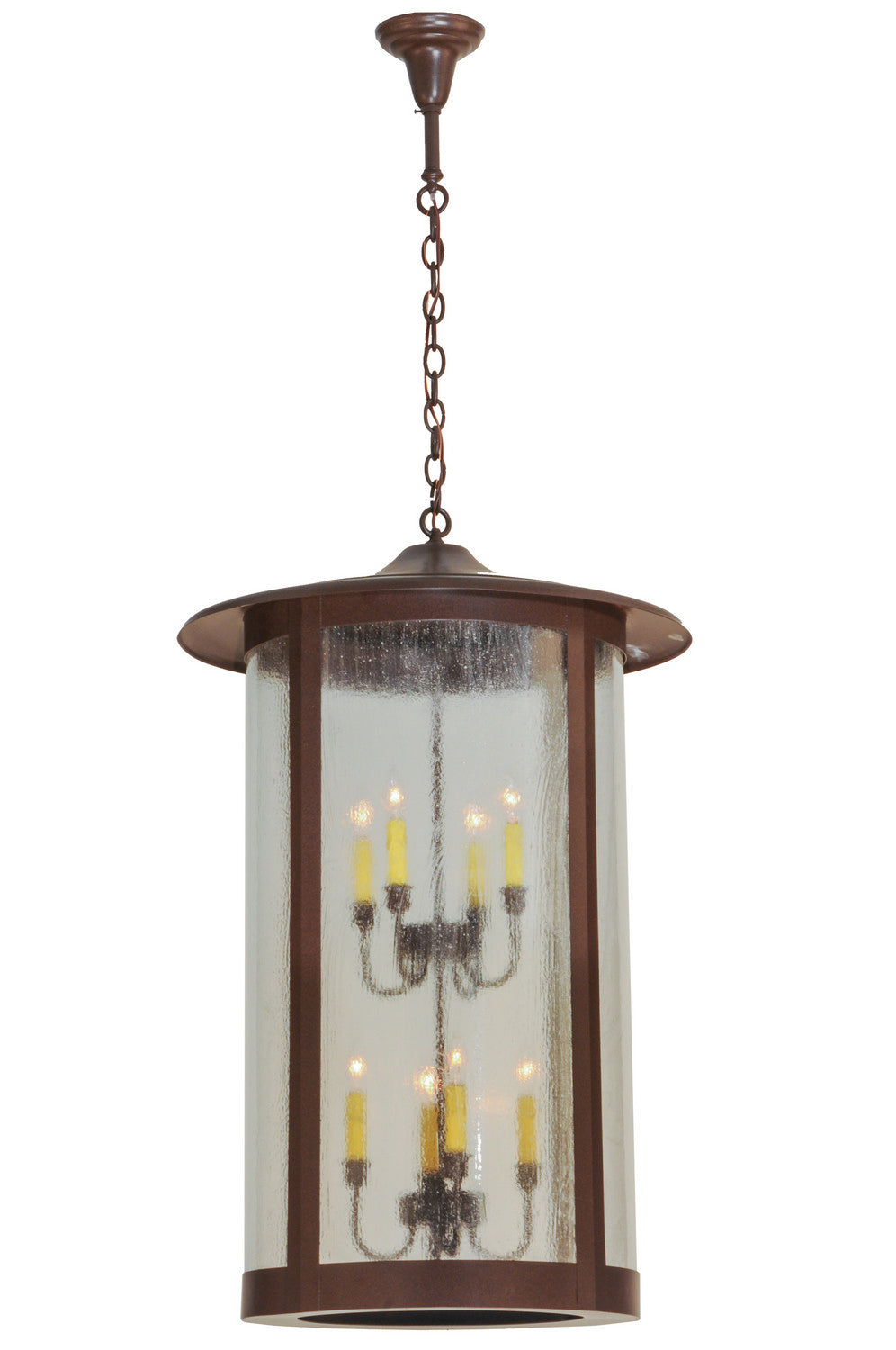 Meyda Tiffany - 144731 - Eight Light Pendant - Fulton - Caf Noir