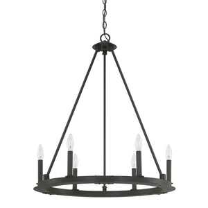Capital Lighting - 4916BI-000 - Six Light Chandelier - Pearson - Black Iron